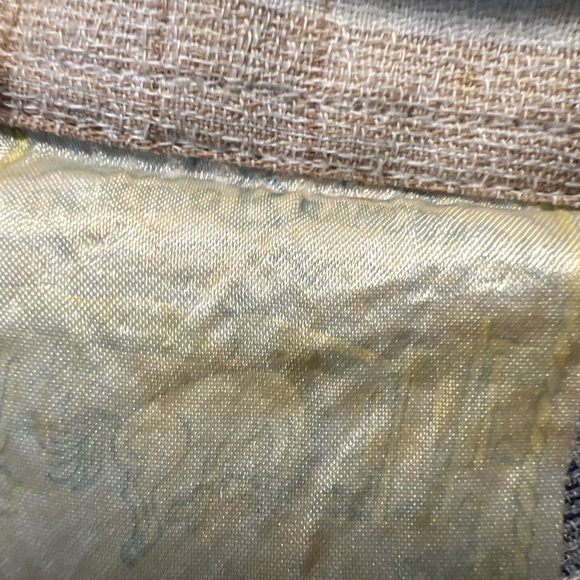 Rocking K Ranchwear Shirt Men M Brown/Blue Textured Short Sleeve  Pearl Snap Vtg - Picture 3 of 9